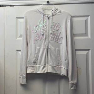 Aeropostale medium zip up sweatshirt hooded EUC